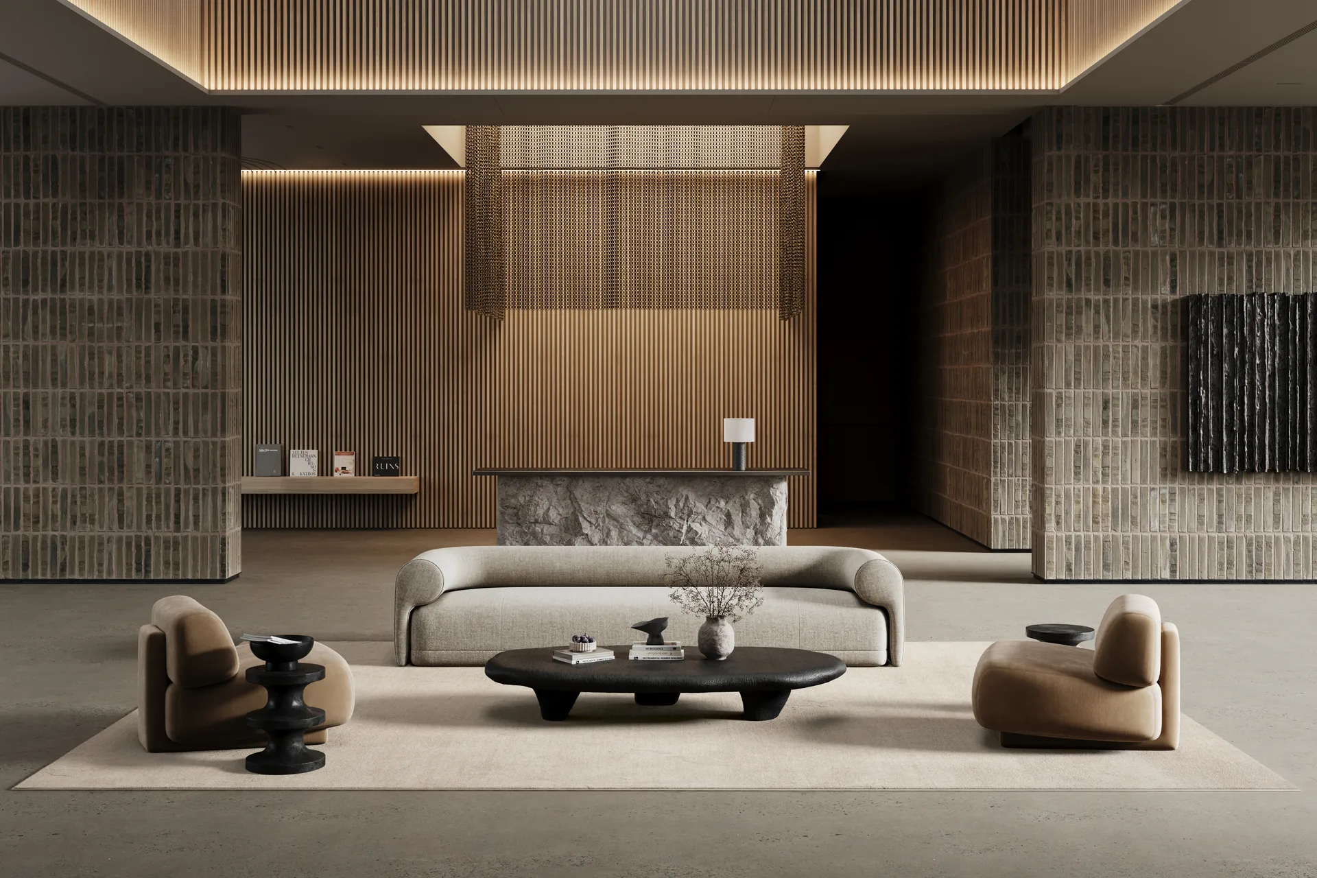 Lobby matta med langett, Off-white, 140x200 cm Classic Collection
