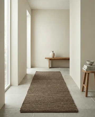 Merino gångmatta - Brun, 80x200 cm - Classic Collection