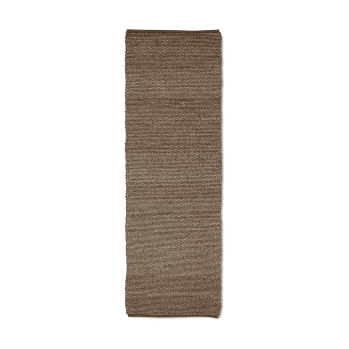 Merino gångmatta - Brun, 80x300 cm - Classic Collection