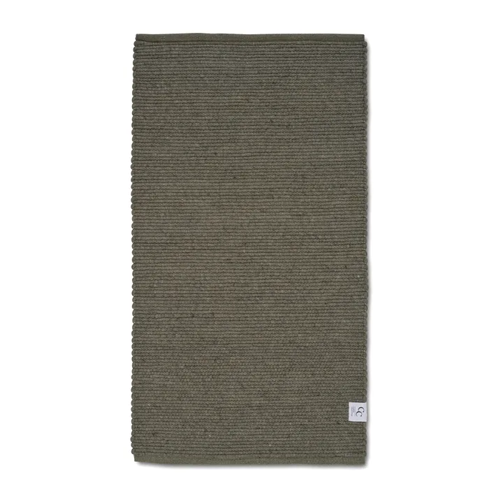 Merino gångmatta - Dark green, 80x150 cm - Classic Collection