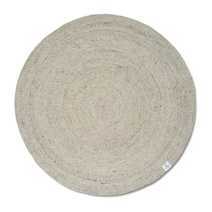 Merino ullmatta rund Ø160 cm - Concrete - Classic Collection