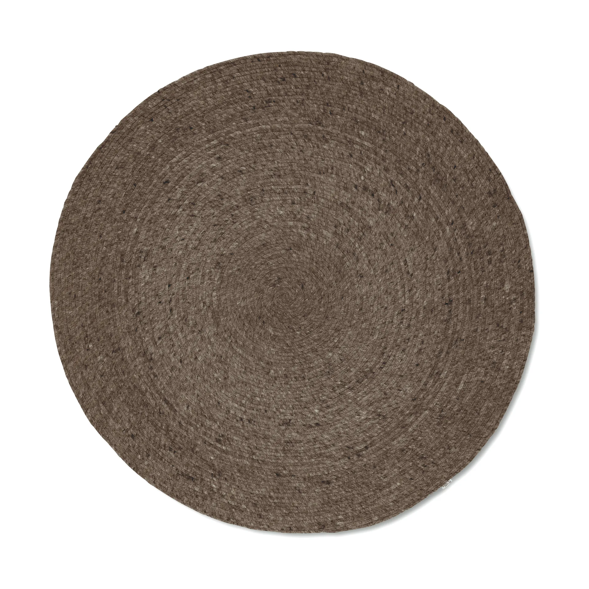 Merino ullmatta rund Ø200 cm, Brun Classic Collection