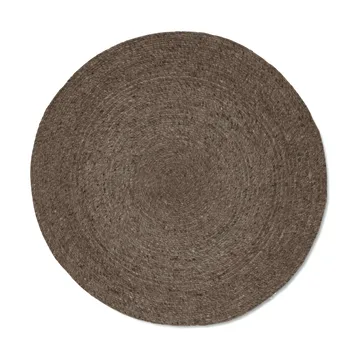 Merino ullmatta rund Ø240 cm - Brun - Classic Collection