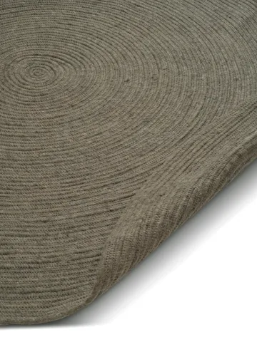 Merino ullmatta rund Ø240 cm - Dark green - Classic Collection