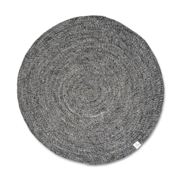 Merino ullmatta rund Ø240 cm - Granit - Classic Collection