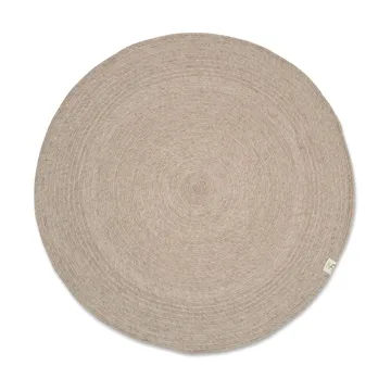 Merino ullmatta rund Ø240 cm - Oat - Classic Collection
