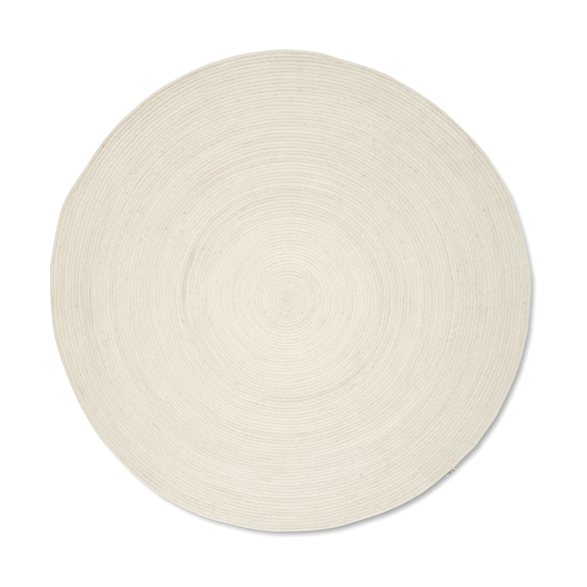 Merino ullmatta rund Ø240 cm, White Classic Collection