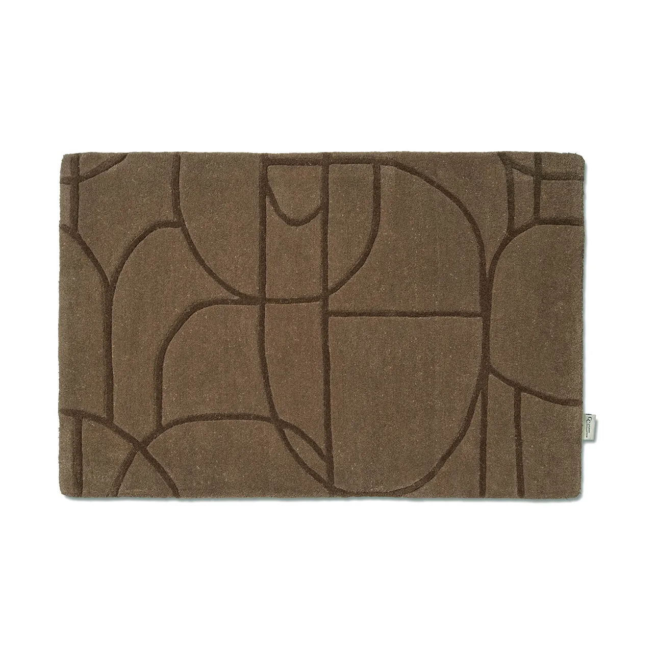 Modern Abstract dörrmatta 60x90 cm, Brun Classic Collection