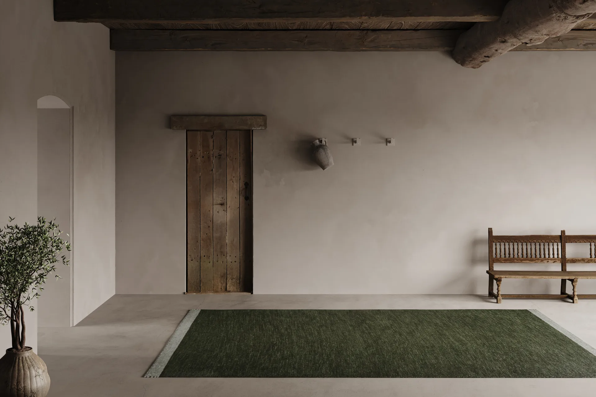 Pure matta, Green, 250x350 cm Classic Collection