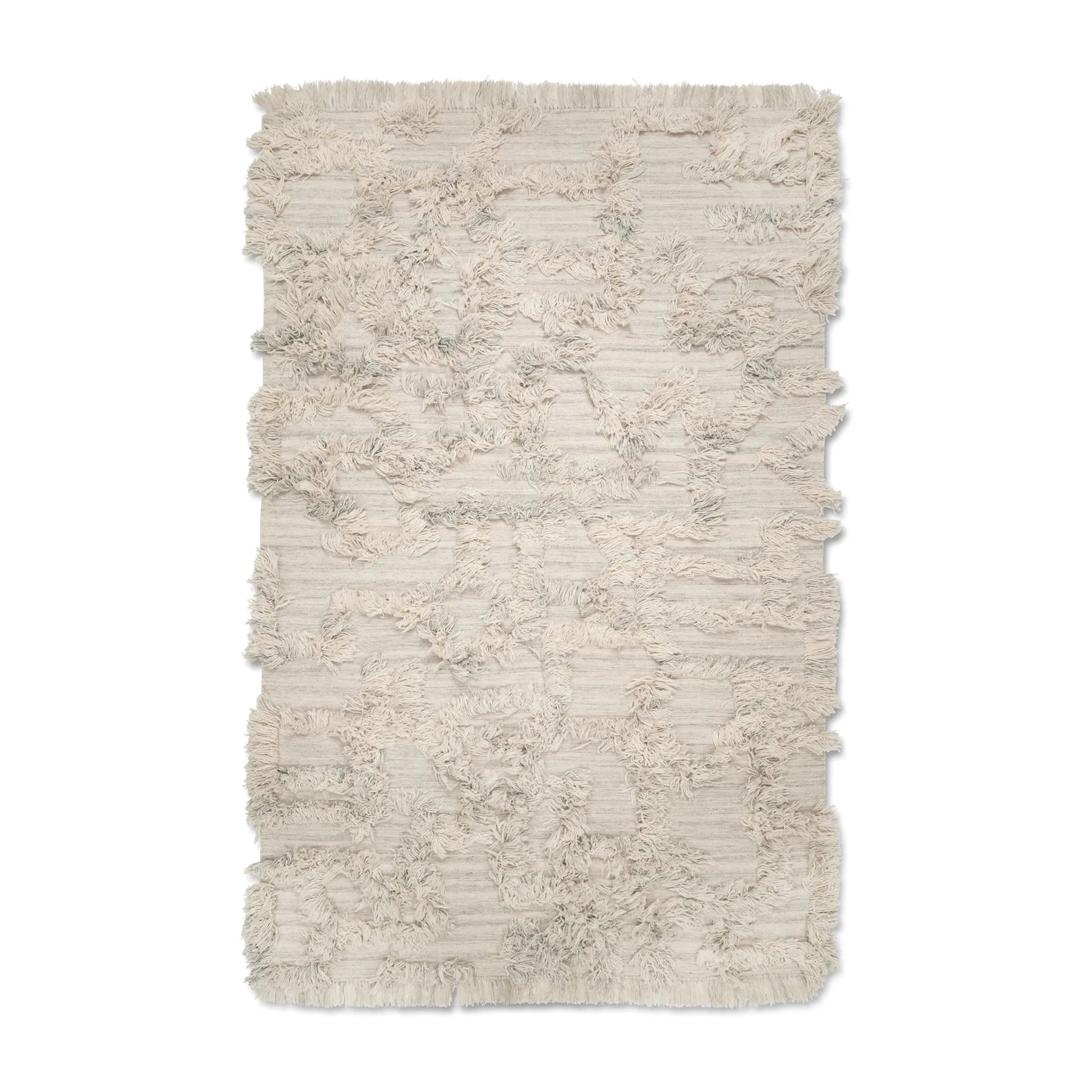 Rio ullmatta 200x300 cm, Ivory melange Classic Collection