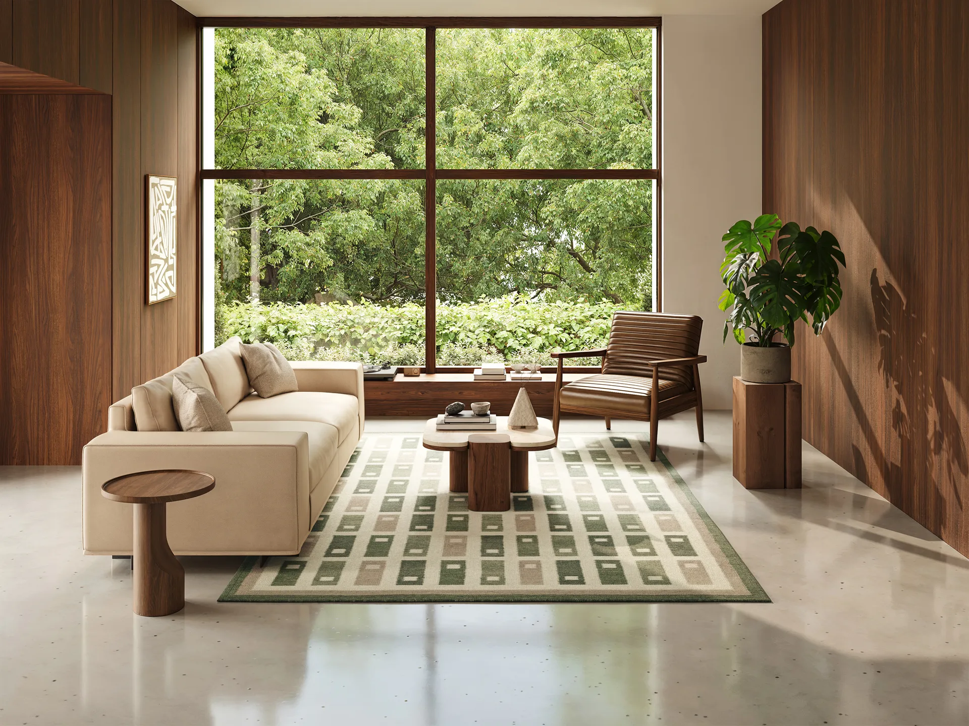 Röllakan Fyrbo matta, Grön, 170x230 cm Classic Collection