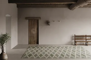 Röllakan Korsnäs matta - Blågrön, 170x230 cm - Classic Collection