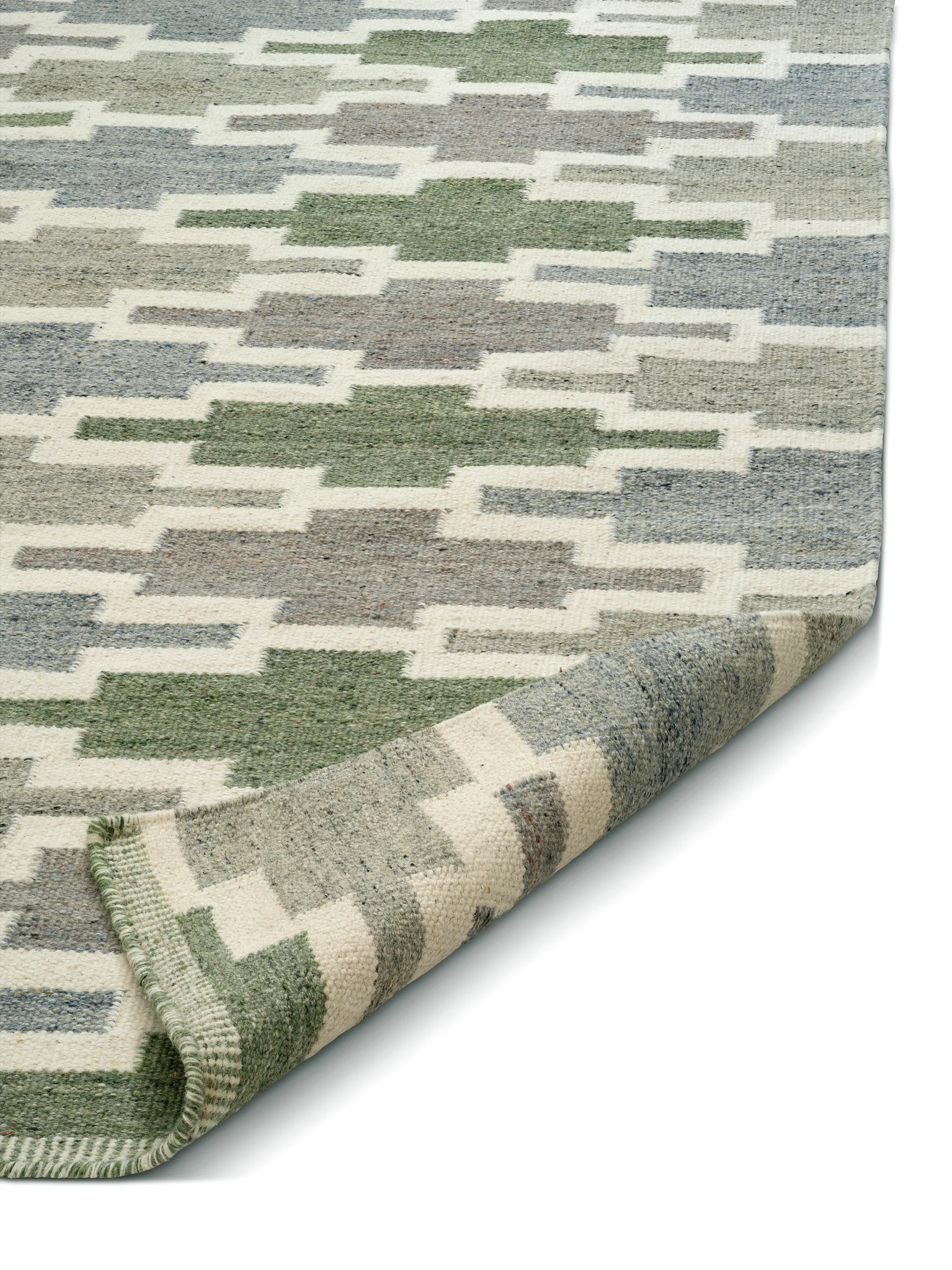Röllakan Korsnäs matta, Blågrön, 250x350 cm Classic Collection