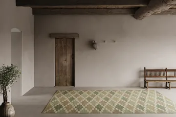 Röllakan Korsnäs matta - Grönbeige, 250x350 cm - Classic Collection