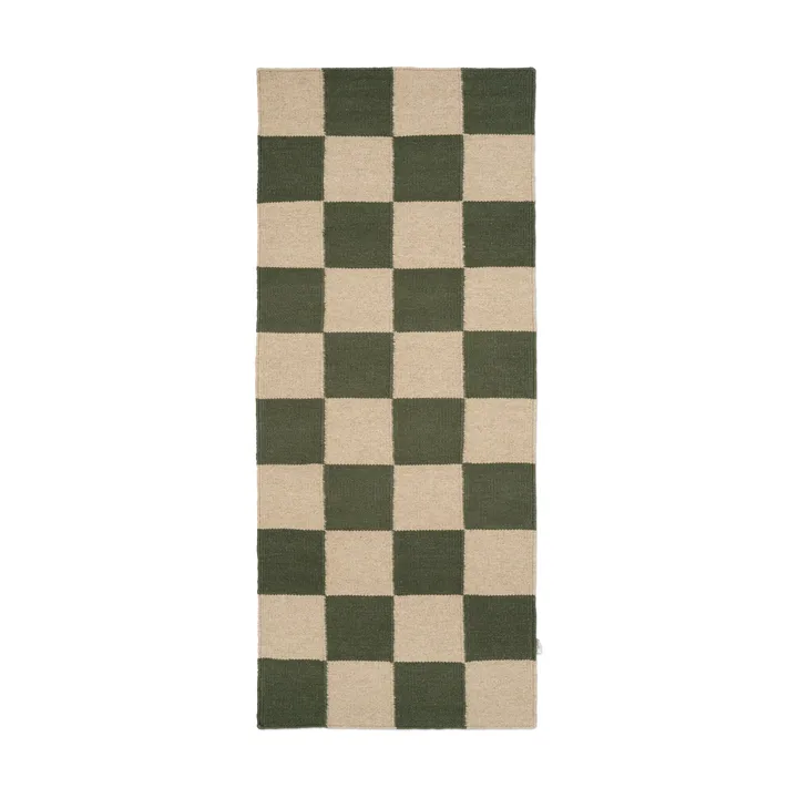 Square gångmatta - Green-natur, 80x240 cm - Classic Collection