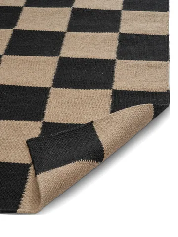 Square gångmatta - Svart-natur, 80x240 cm - Classic Collection
