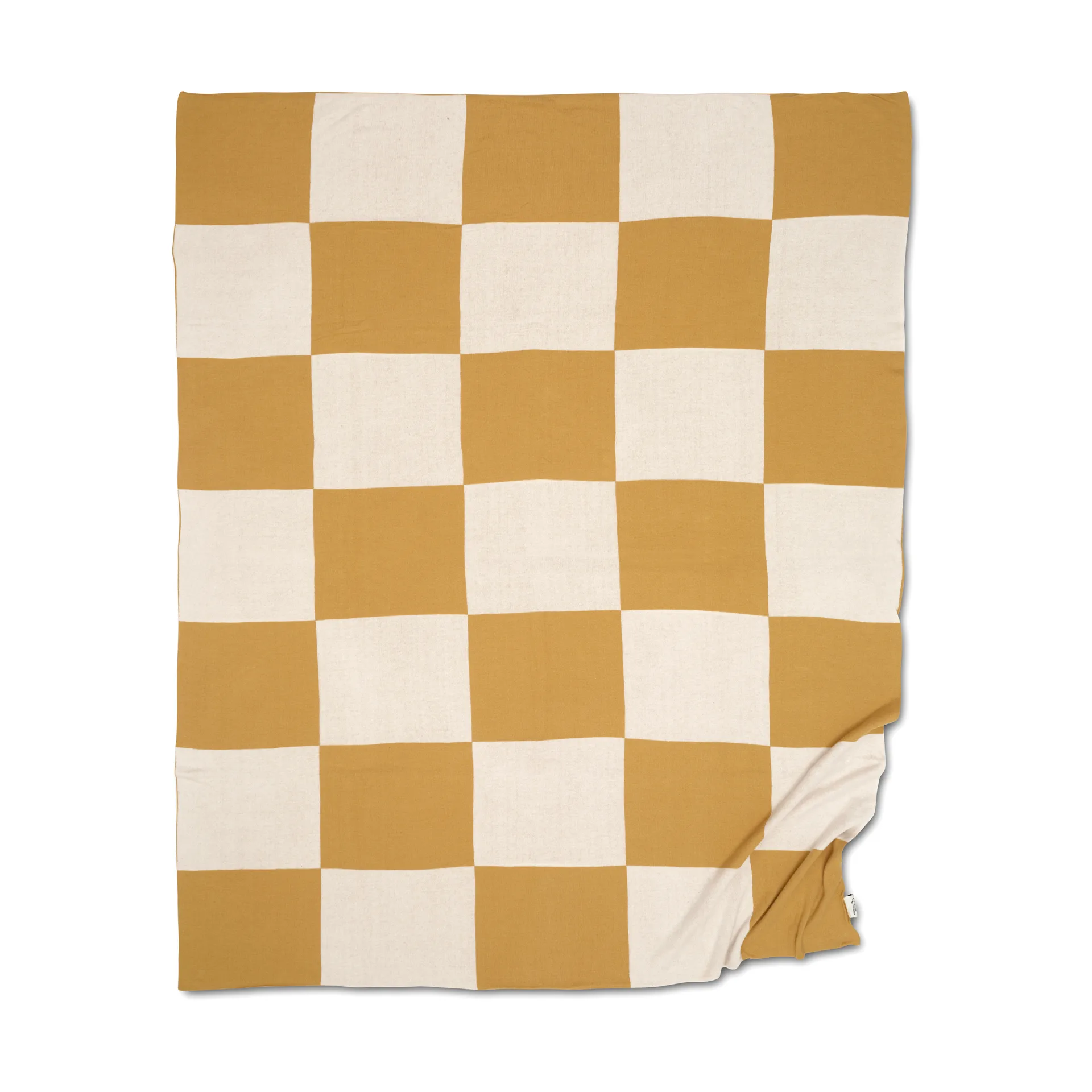 Square pläd 130x170 cm, Gul Classic Collection