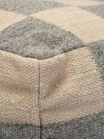Square puff 50x50 cm - Grå-natur - Classic Collection