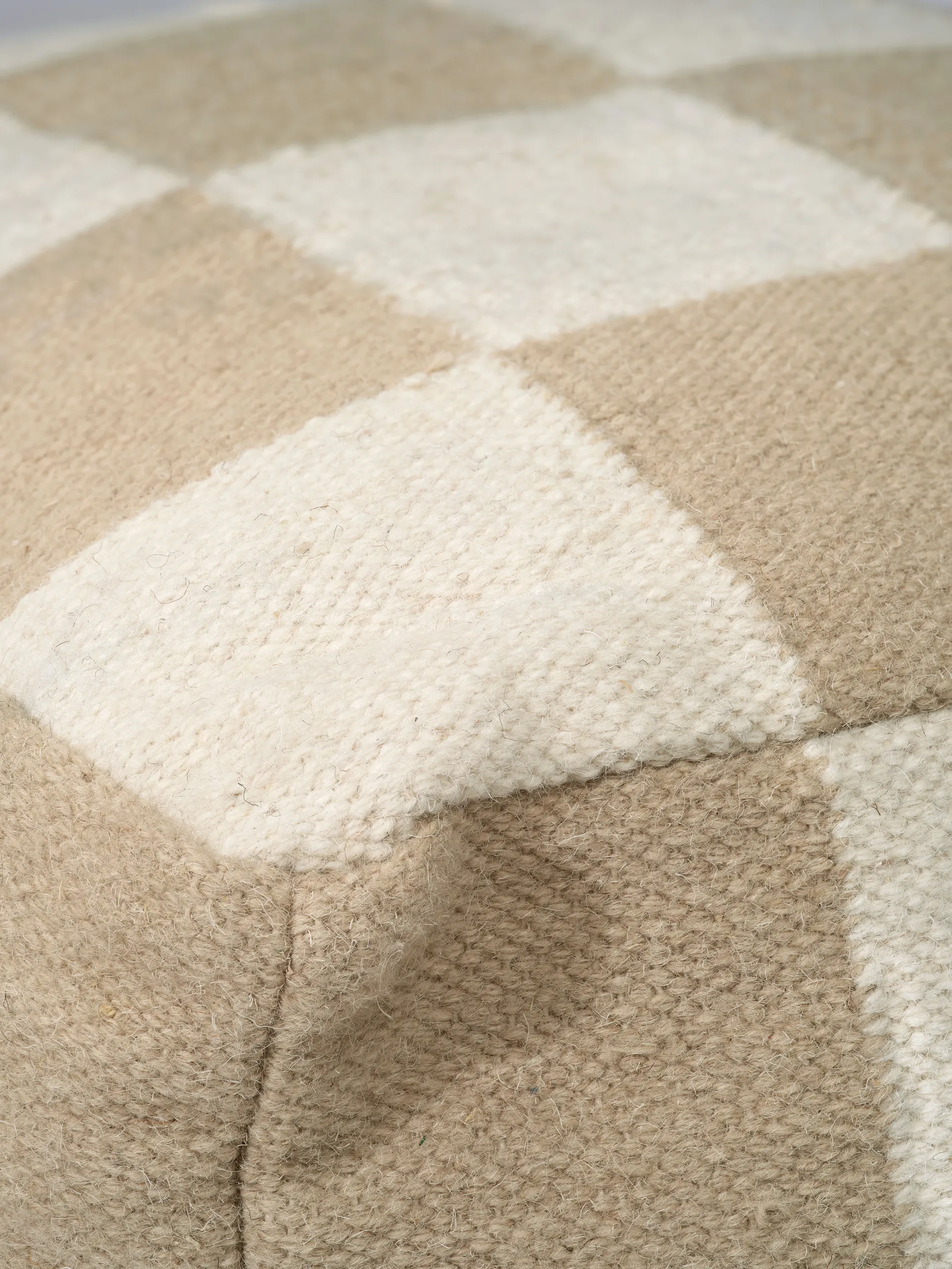 Square puff 50x50 cm, Vit-natur Classic Collection