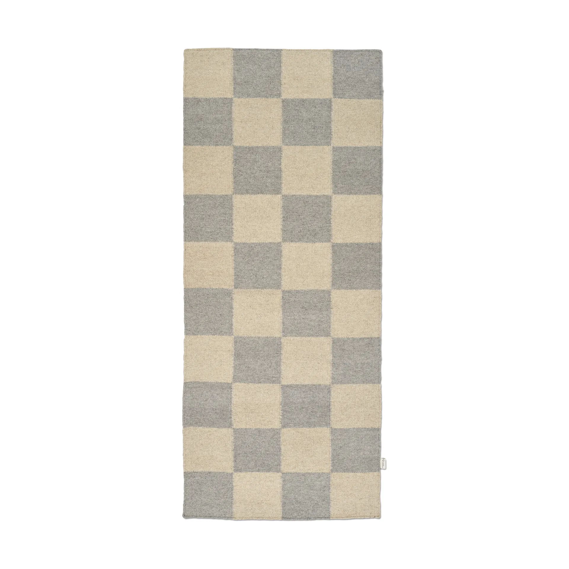 Squares gångmatta, Grey-natural, 80x200 cm Classic Collection