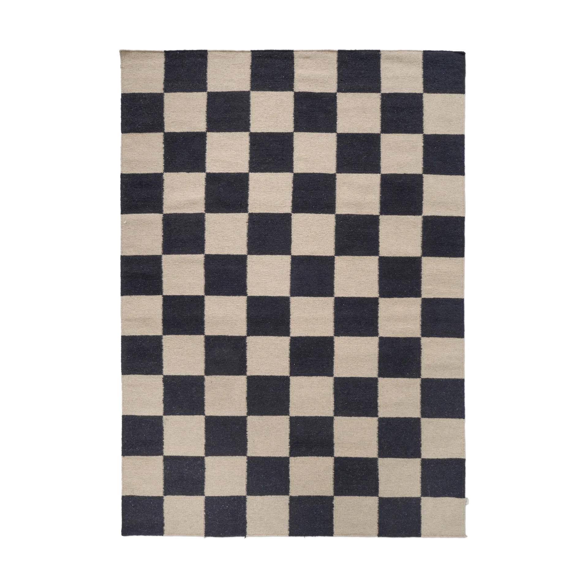 Squares matta, Svart-beige, 250x350 cm Classic Collection