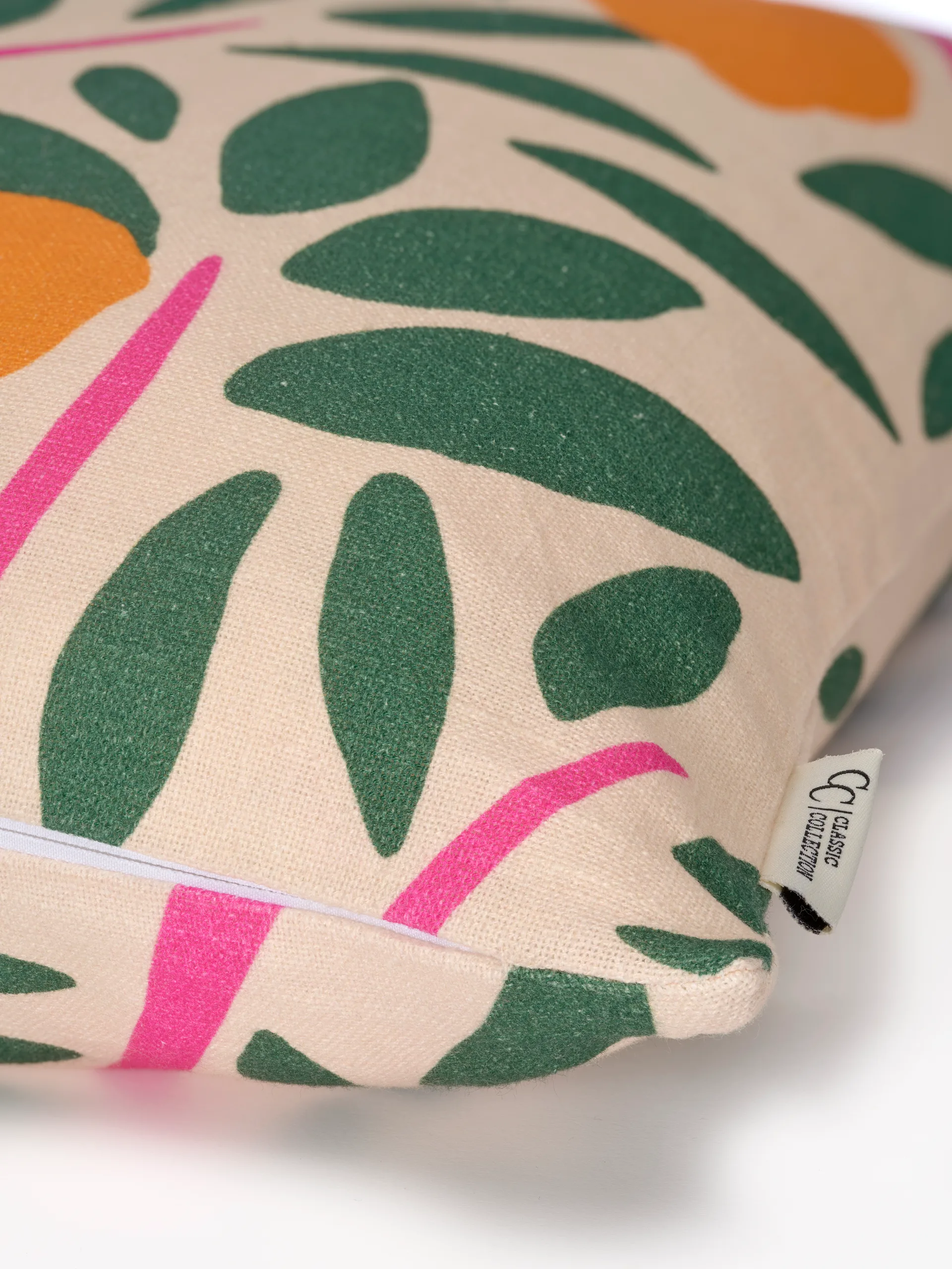 Sunny citrus kuddfodral 50x50 cm, Grön Classic Collection