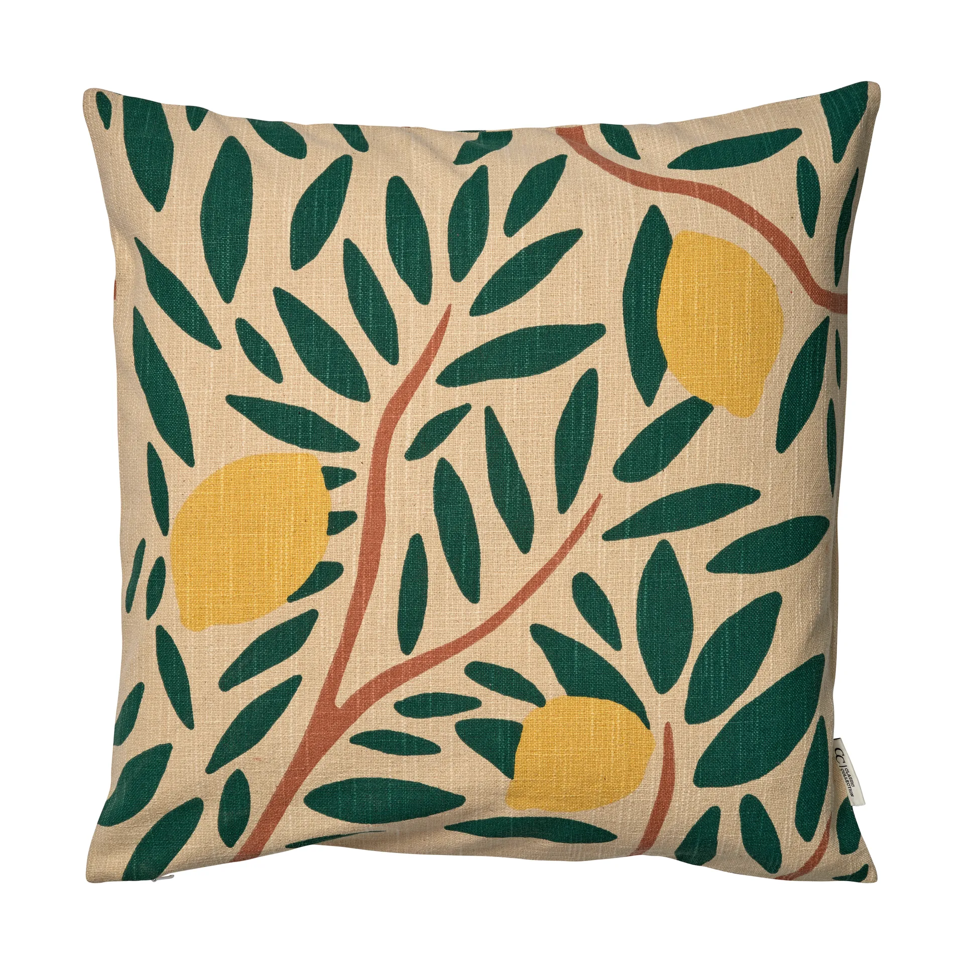 Sunny citrus kuddfodral 50x50 cm, Mörkgrön Classic Collection