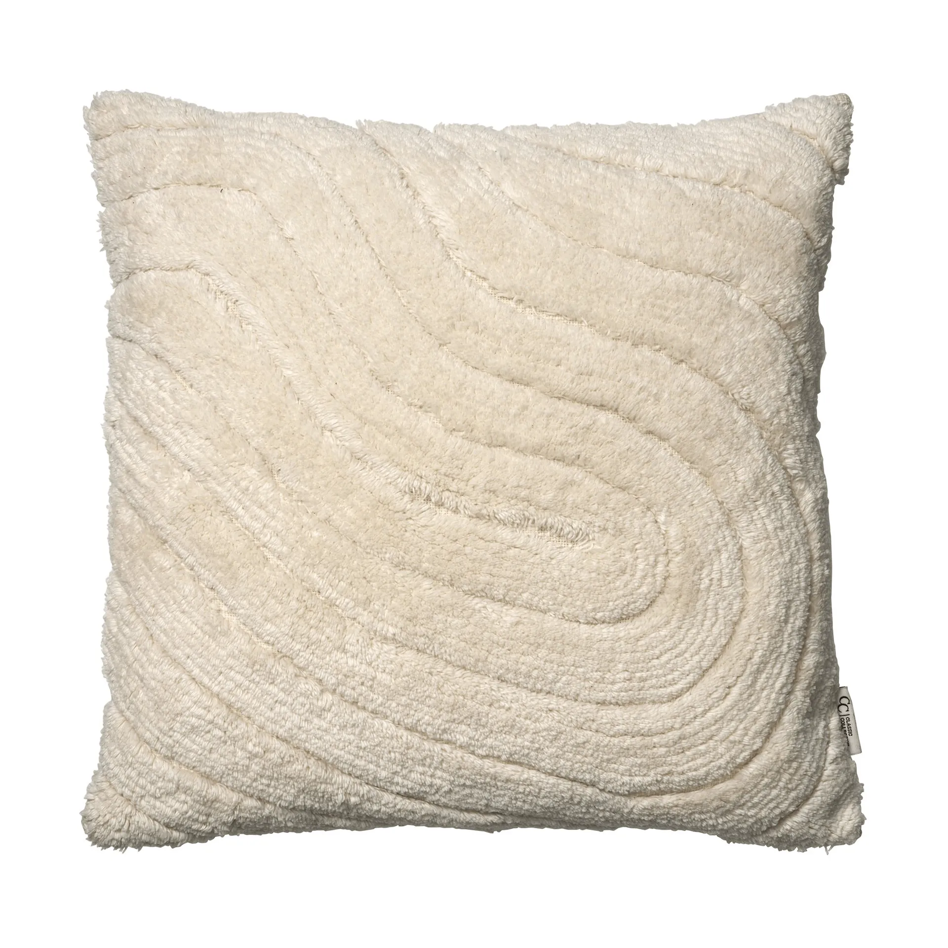 Swirl kuddfodral, Off white, 50x50 cm Classic Collection
