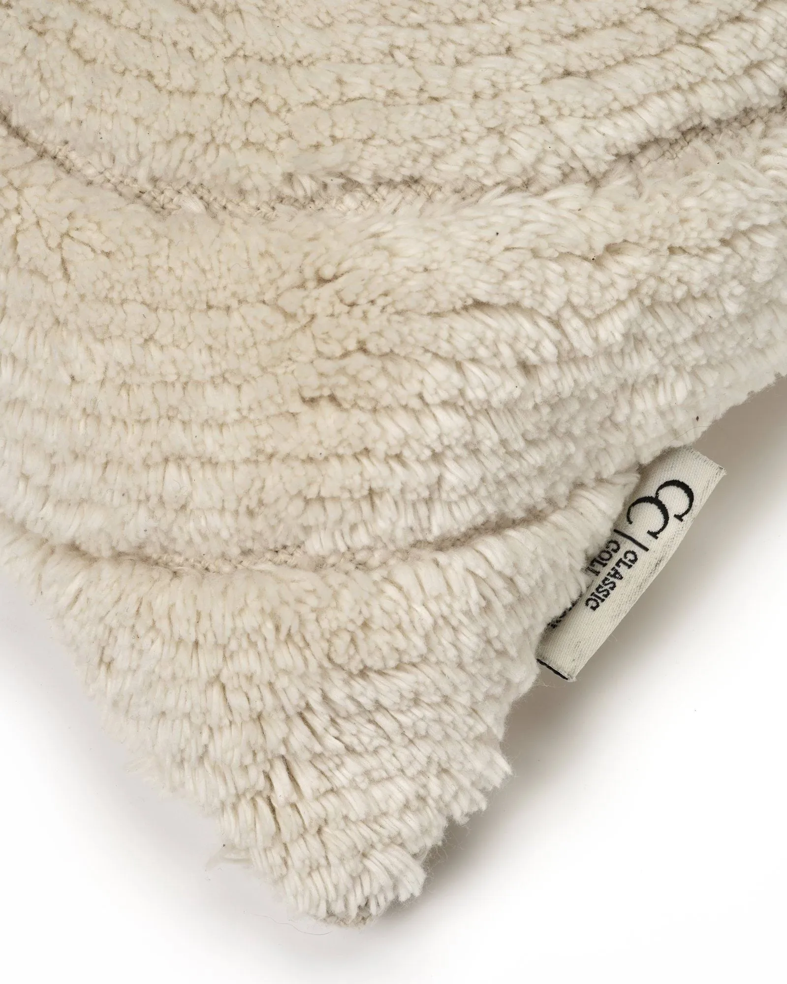 Swirl kuddfodral, Off white, 50x50 cm Classic Collection