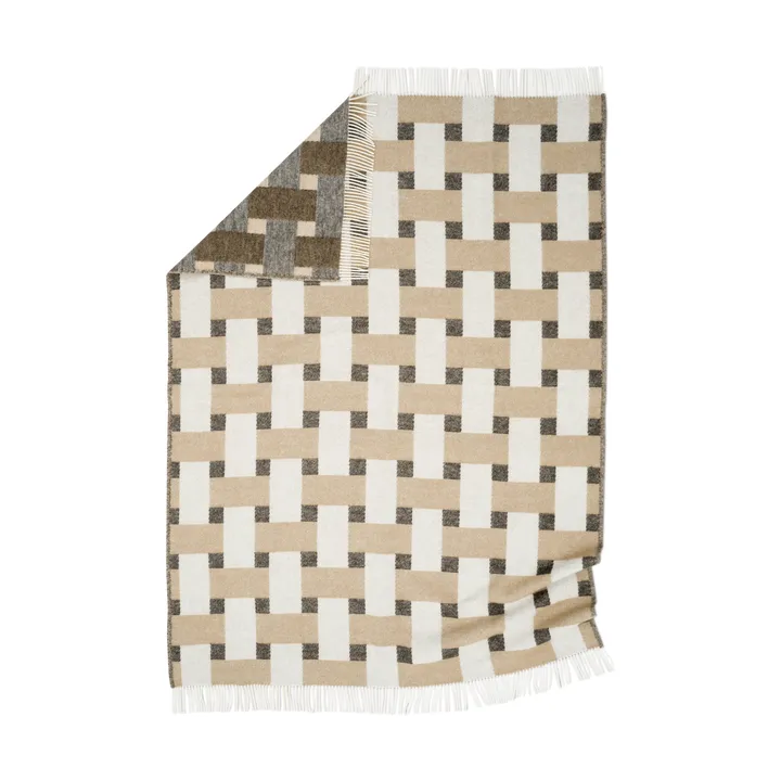Weave pläd 130x180 cm - Beige - Classic Collection