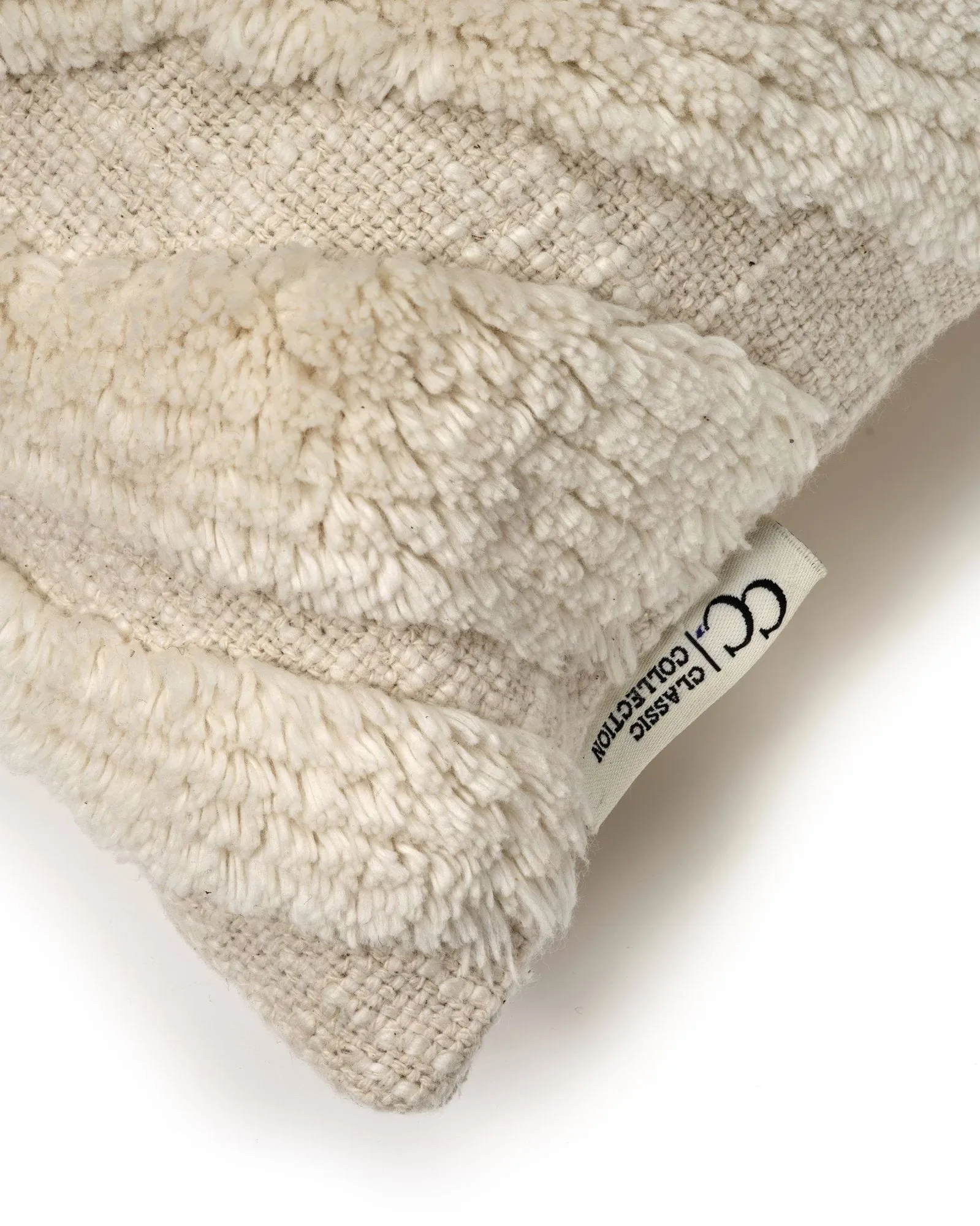 Zebra Tuft kuddfodral, Off white, 50x50 cm Classic Collection