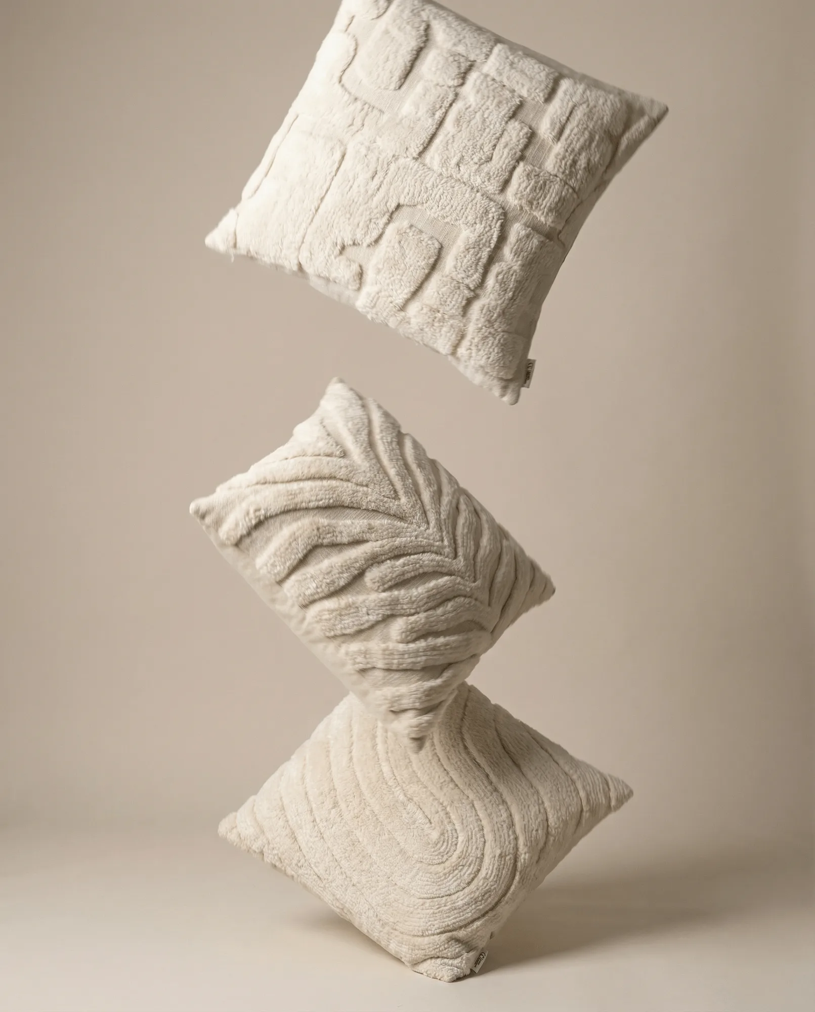 Zebra Tuft kuddfodral, Off white, 50x50 cm Classic Collection