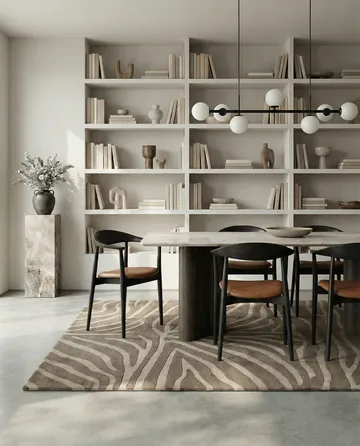 Zebra ullmatta - Beige, 200x300 cm - Classic Collection