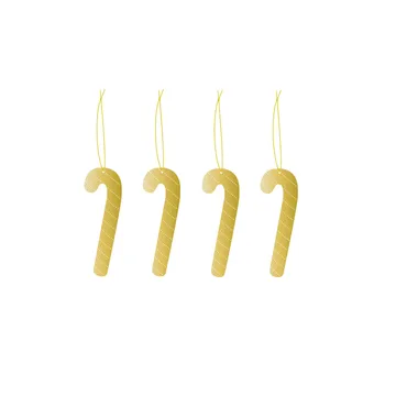 Cooee julhänge mässing 4-pack - Candy cane - Cooee Design