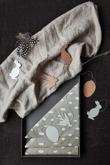 Easter Deco ägg påskdekoration 4-pack - Sand - Cooee Design