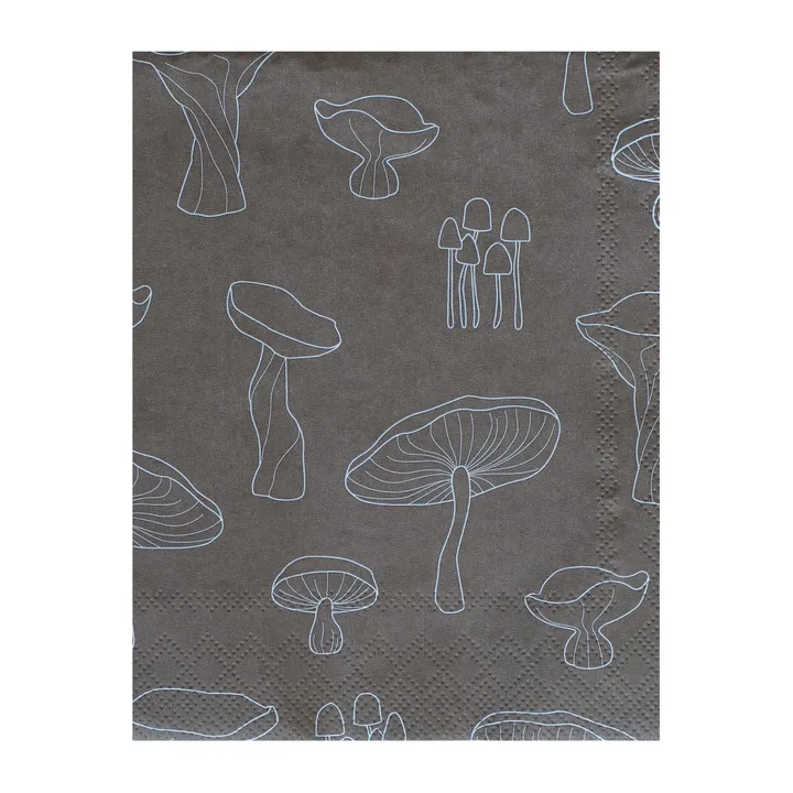 Fungi servett 33x33 cm 20-pack - Hazelnut-white - Cooee Design