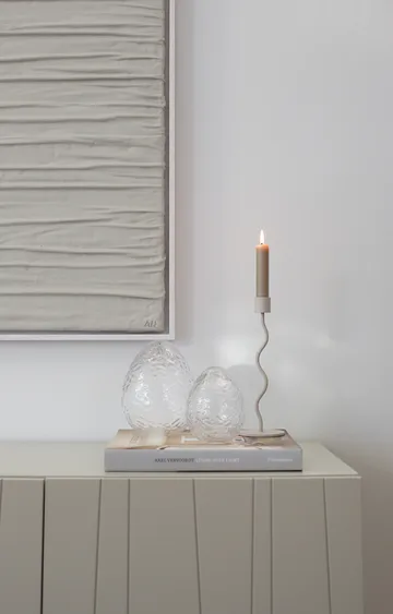 Gry stående ägg 12 cm - Clear - Cooee Design