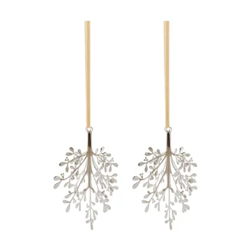 Mistletoe julhänge 2-pack - Rostfritt stål, 20 cm - Cooee Design