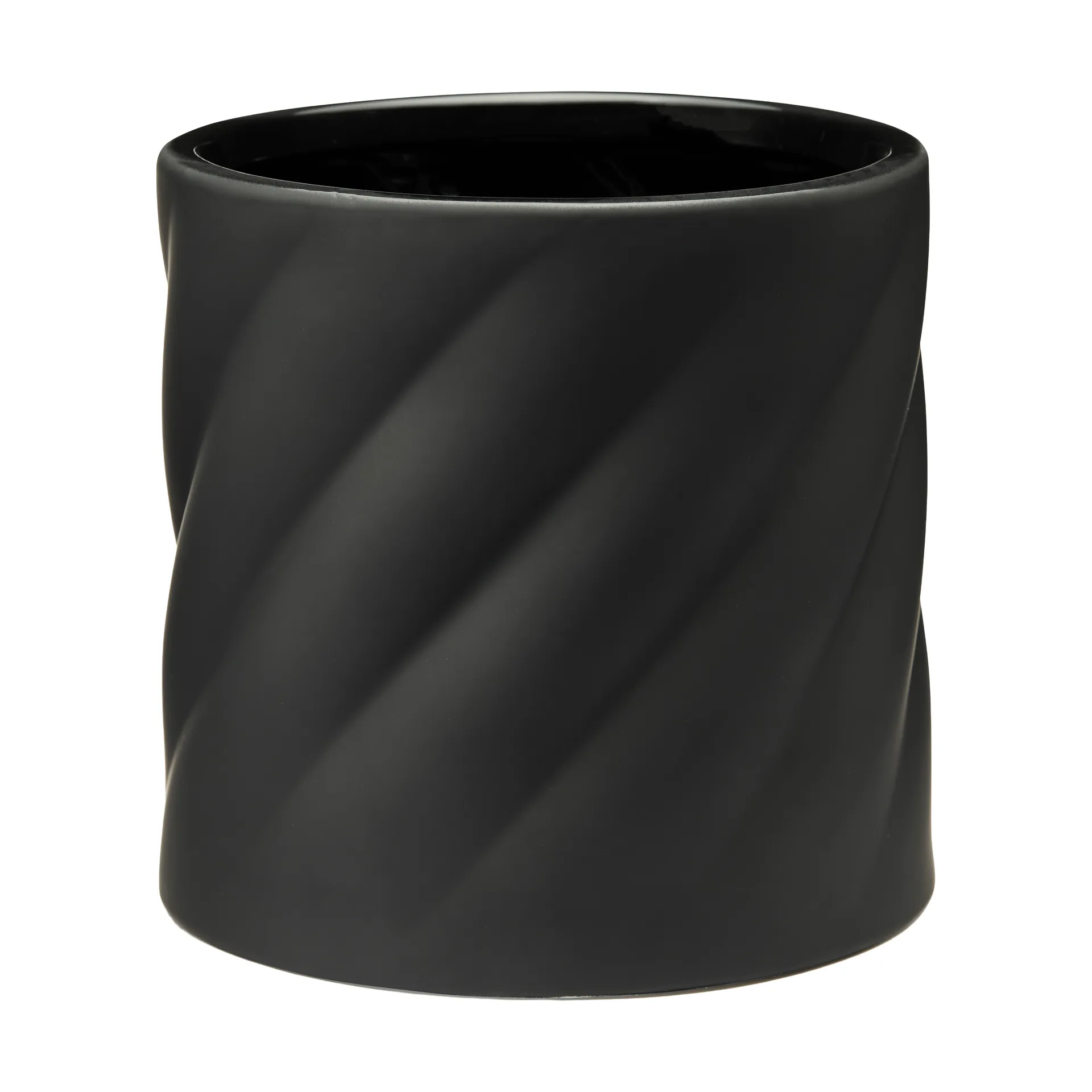 Twist blomkruka, Black, medium Ø19 cm Cooee Design
