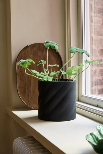 Twist blomkruka - Black, medium Ø19 cm - Cooee Design