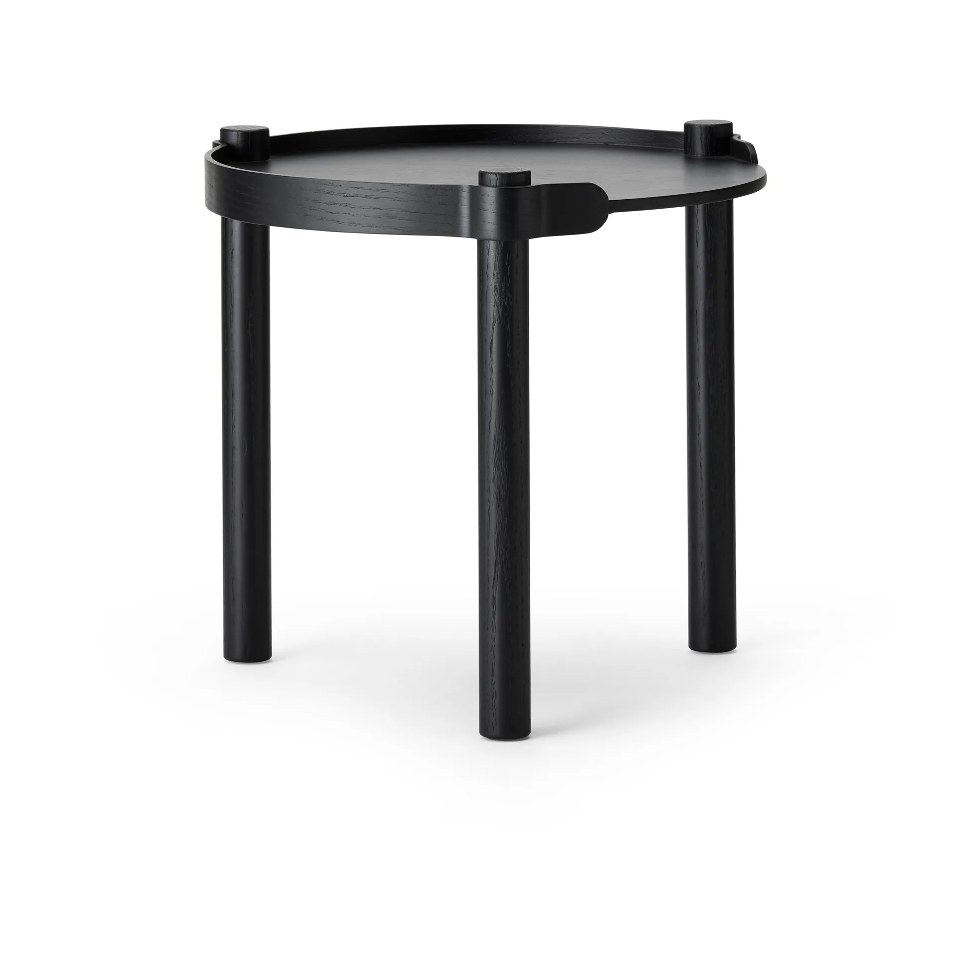 Woody bord Ø45 cm, Black stained oak Cooee Design