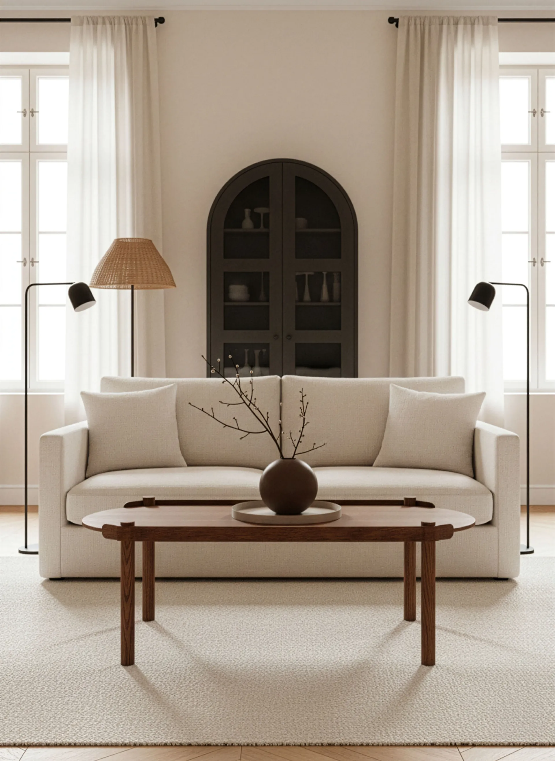 Woody bord 50x105 cm, Mörkbetsad ek Cooee Design