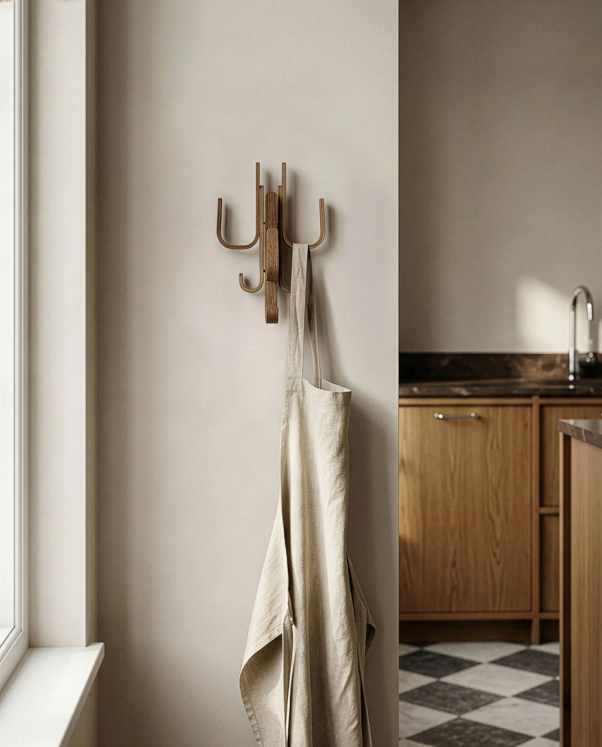 Woody krok Three, Mörkbetsad ek Cooee Design