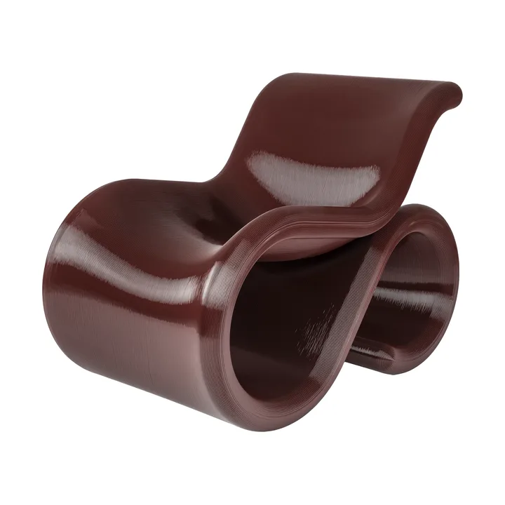 Éclair chair loungestol - Cherry - Crème Atelier