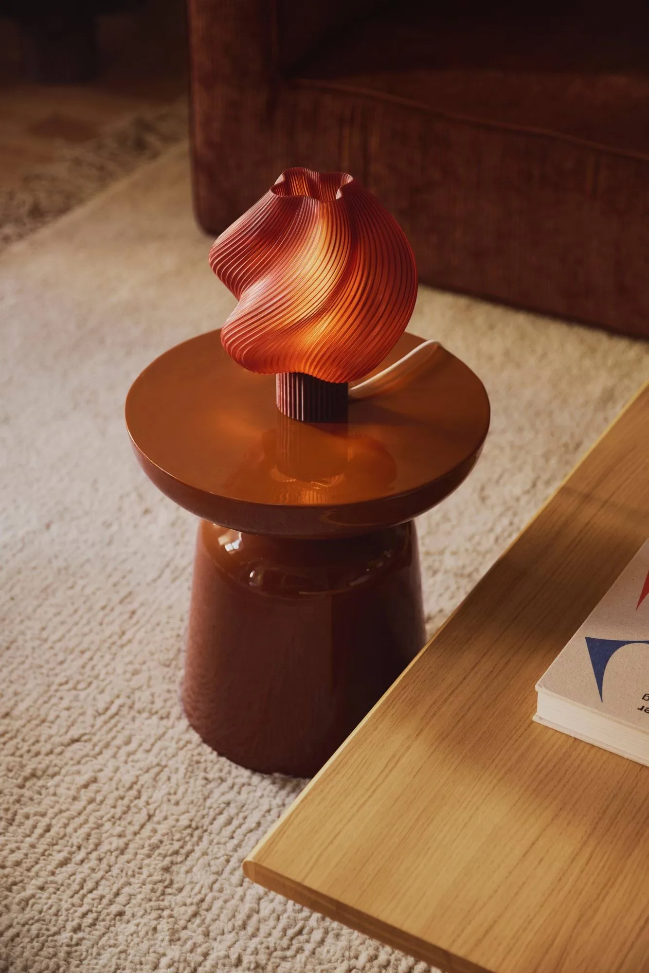 Soft Serve bordslampa, Cherry, Regular, 26 cm Crème Atelier