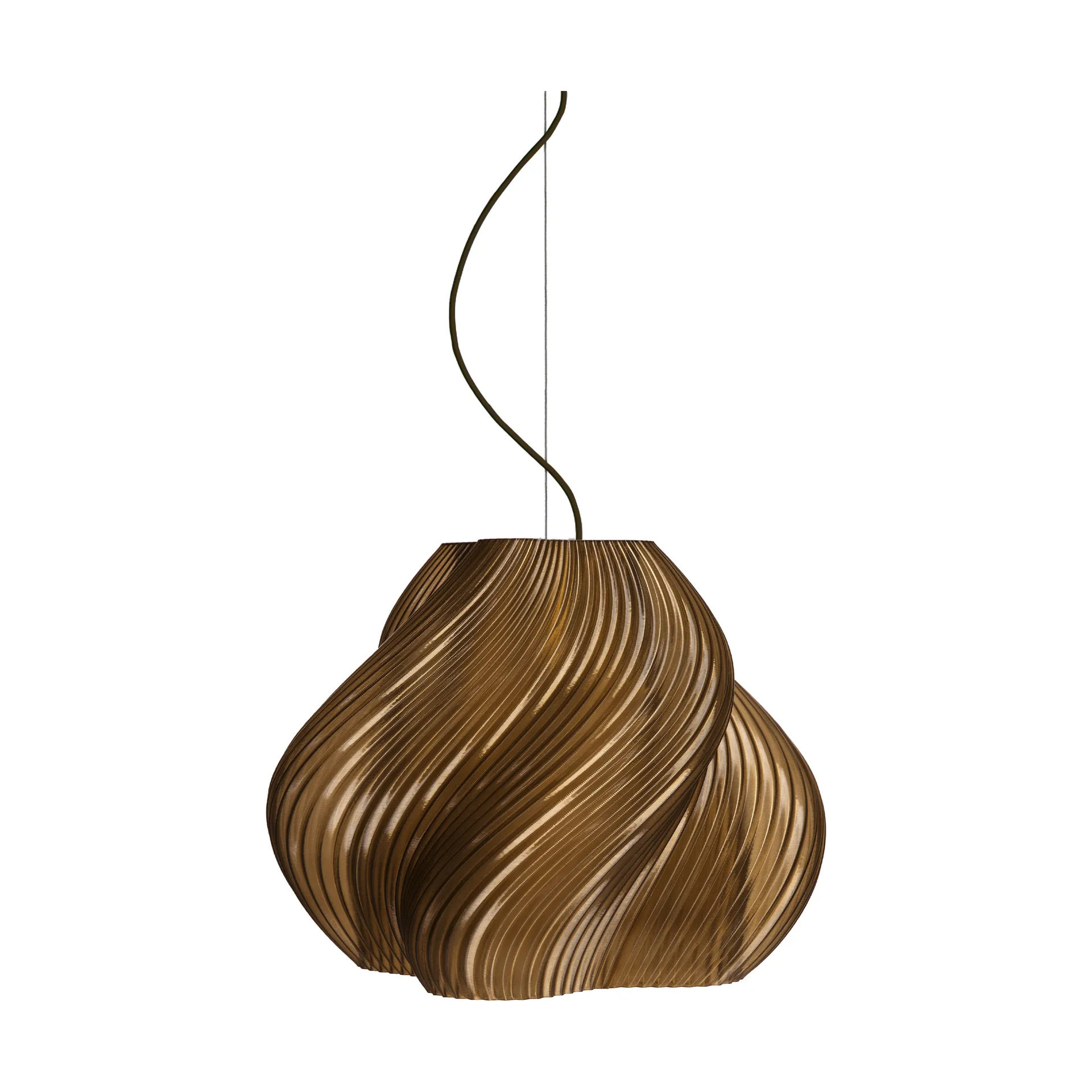 Soft Serve pendel, Caramel-chrome, Mega, 60 cm Crème Atelier