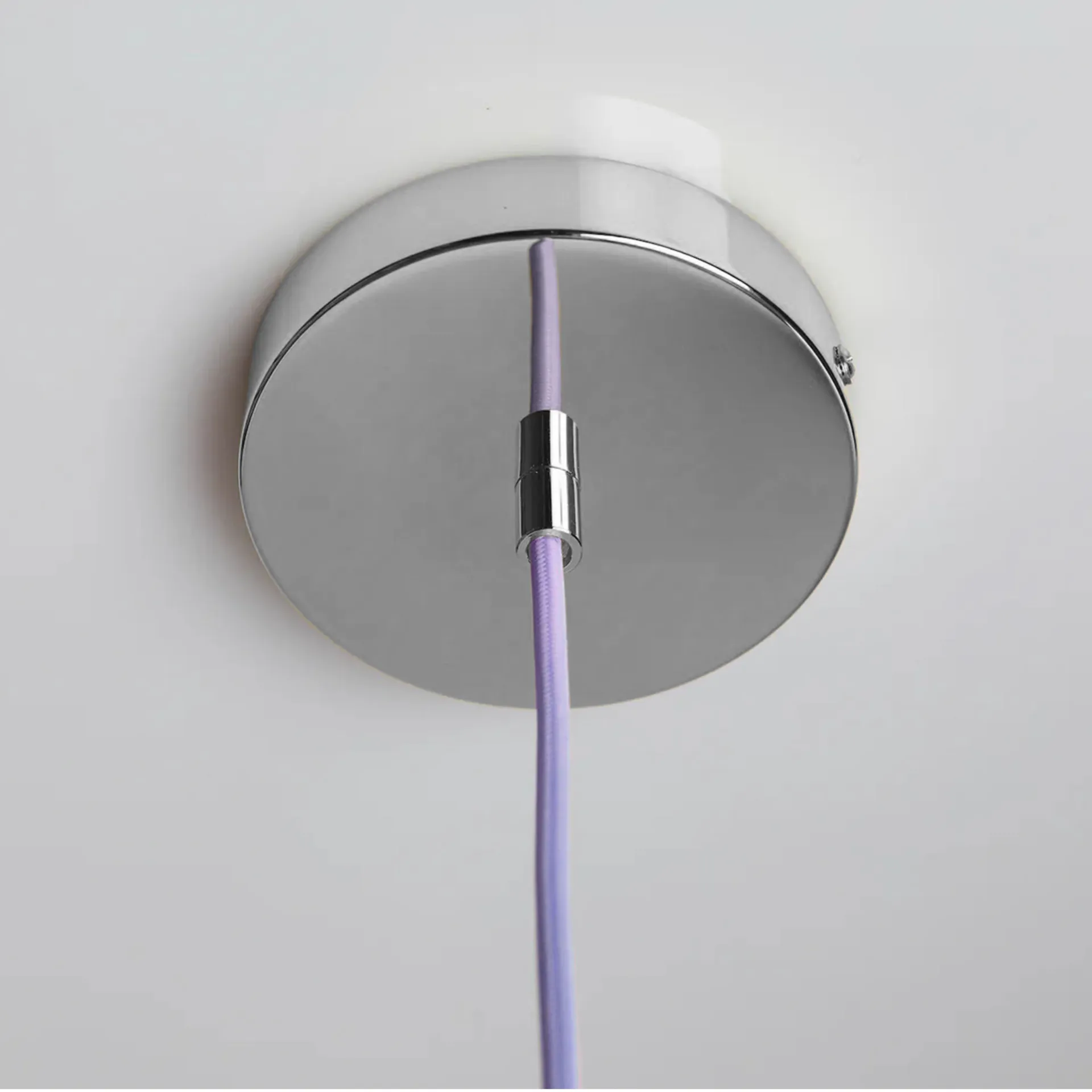Soft Serve pendel, Lavender sorbet-chrome, 01, 20 cm Crème Atelier