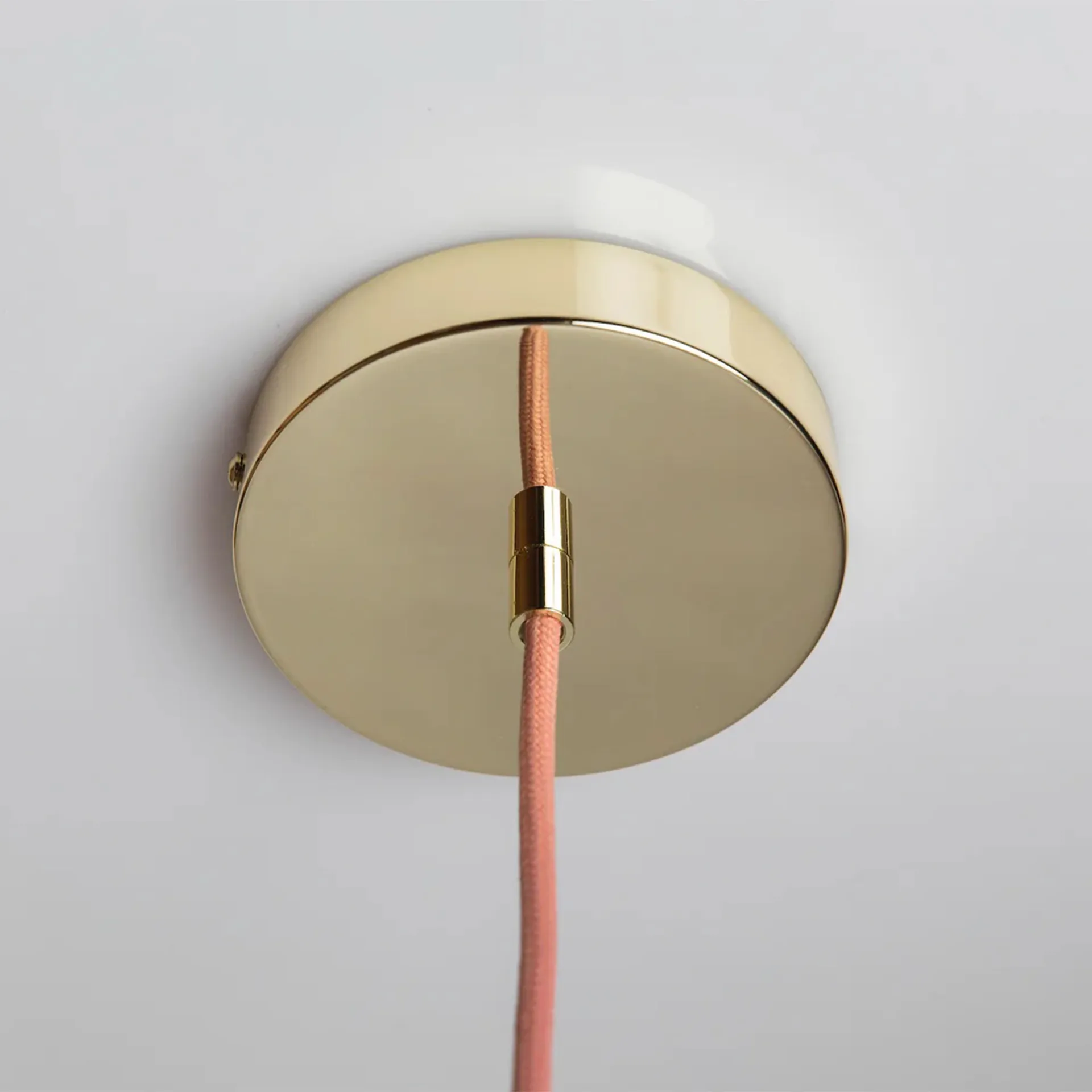 Soft Serve pendel, Peach sorbet-brass, 01, 20 cm Crème Atelier
