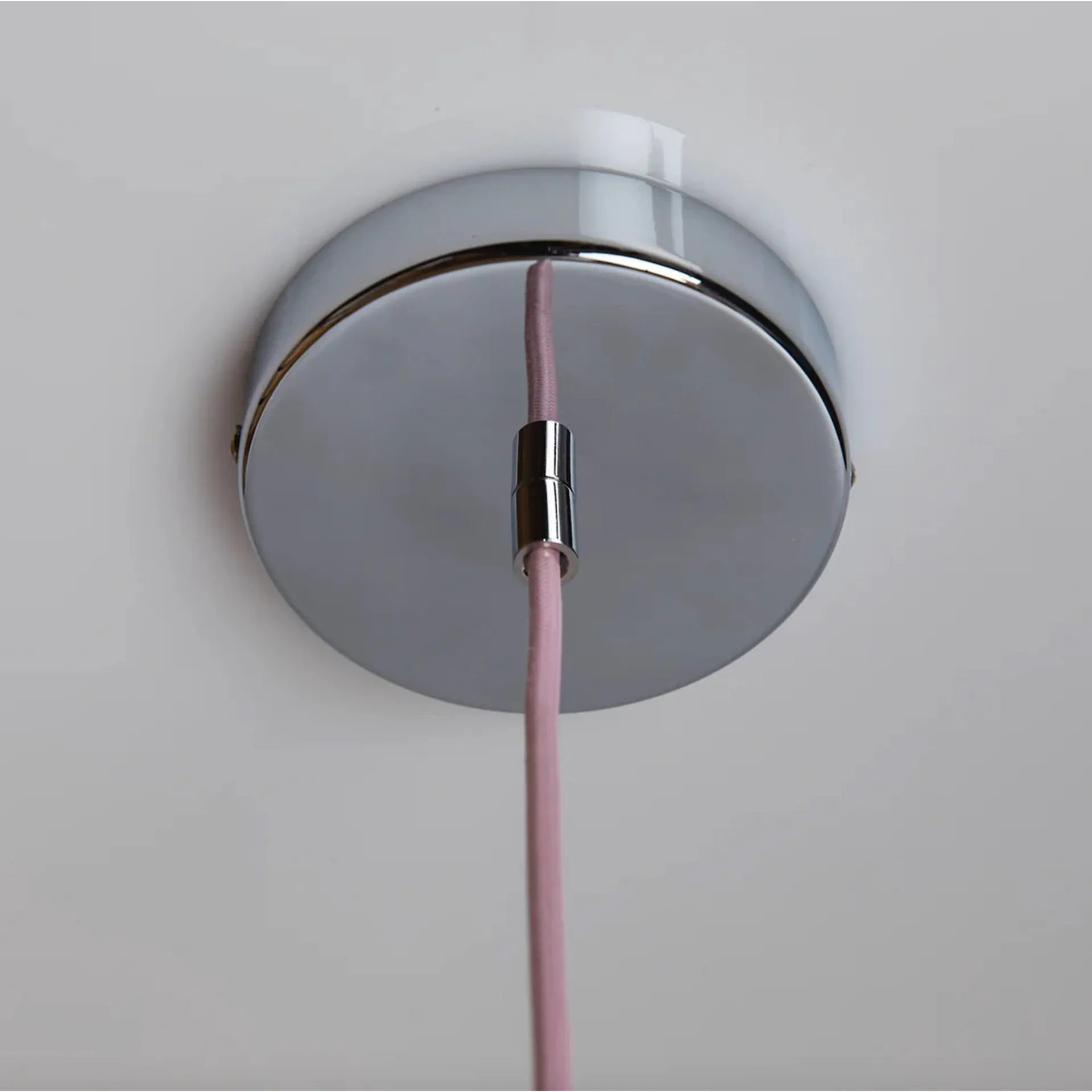 Soft Serve pendel, Rose sorbet-chrome, 02, 25 cm Crème Atelier