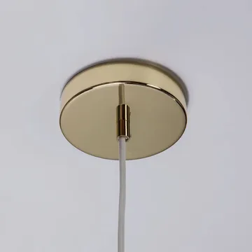 Soft Serve pendel - White-brass, 02, 25 cm - Crème Atelier